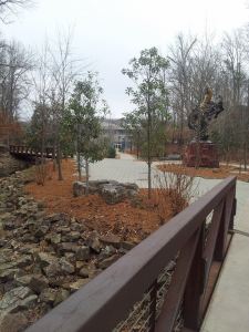 That's Crystal Bridges Museum of American Art in the background.