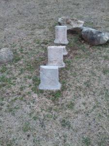 Old graves near a disc golf course